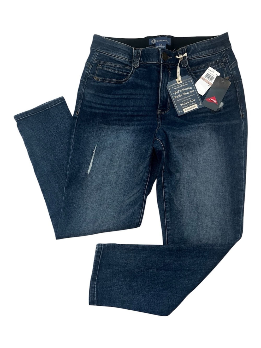 Democracy Ab Solution Indigo Skinny Jeans - Medium  Wash Sz 12